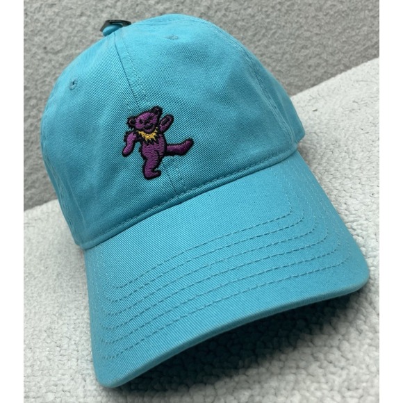 Grateful Dead Other - Grateful Dead Hat Mens Strapback Blue Purple Dancing Bear Dad Cap Music Hippie